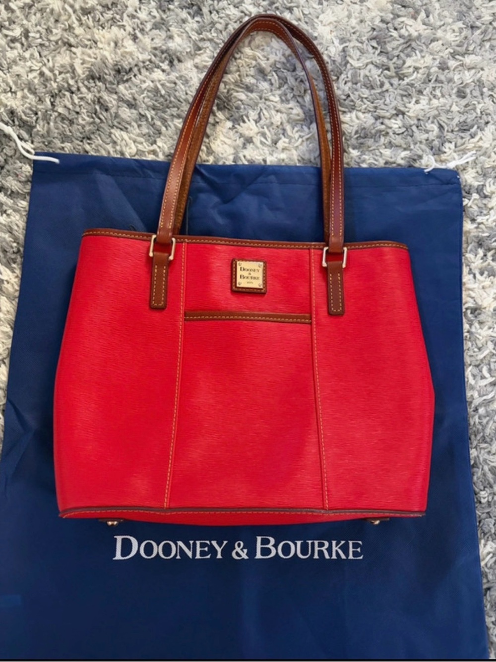Dooney & Bourke Red Tote Bag in EUC